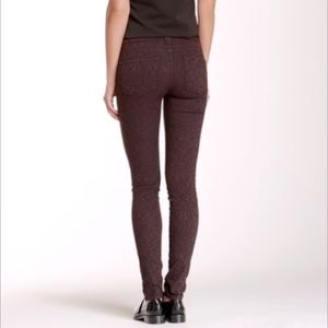Vince Skinny Textured Jeans in Mulberry